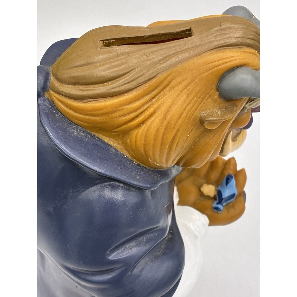 Disney Beauty and the Beast The Beast Coin Bank Piggy Bank Vintage 1990s - Picture 4 of 5